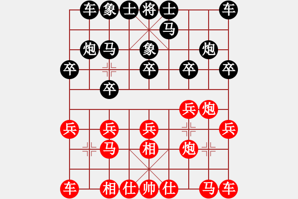 象棋棋譜圖片：macrino(9星)-和-新測開局庫(9星) - 步數(shù)：10 