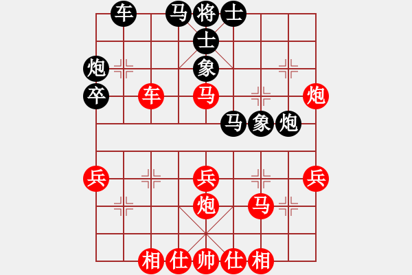 象棋棋譜圖片：中炮7路馬隊(duì)屏風(fēng)馬 msjie 負(fù) nzbdwma - 步數(shù)：40 