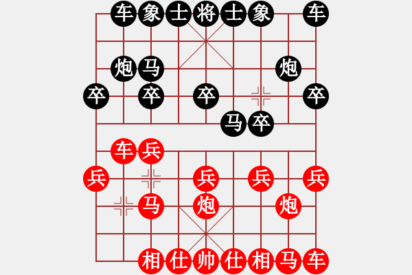 象棋棋譜圖片：焦作一條槍(月將)-勝-吉林棋俠(8段) - 步數：10 