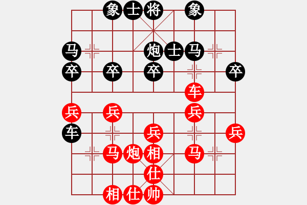 象棋棋譜圖片：風云一天(1段)-勝-劍利思深(2段) - 步數(shù)：33 