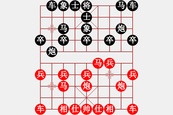 象棋棋譜圖片：行者必達(dá)[紅] -VS- 韓[黑]【十五步殺】 - 步數(shù)：10 