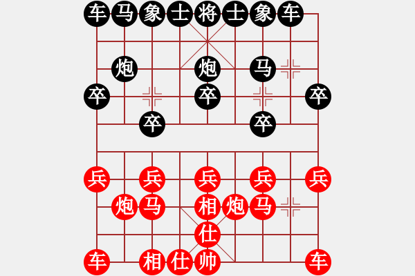 象棋棋譜圖片：言纘昭 先勝 張學(xué)龍 - 步數(shù)：10 