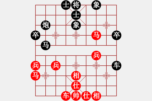 象棋棋譜圖片：五七炮進(jìn)三兵對(duì)屏風(fēng)馬進(jìn)三卒黑右橫車變（8） - 步數(shù)：42 