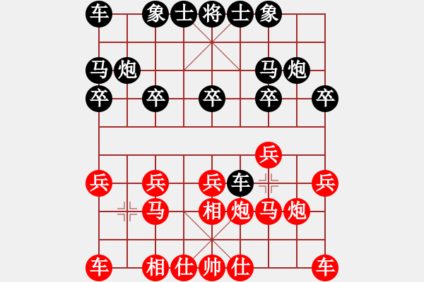 象棋棋譜圖片：11400局 A60-過宮炮局-旋九專雙核-傻瓜 紅先和 小蟲引擎24層 - 步數(shù)：10 