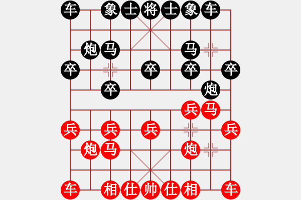 象棋棋譜圖片：第二輪24臺 揚(yáng)州丁愛清先負(fù)鹽城周群 - 步數(shù)：10 