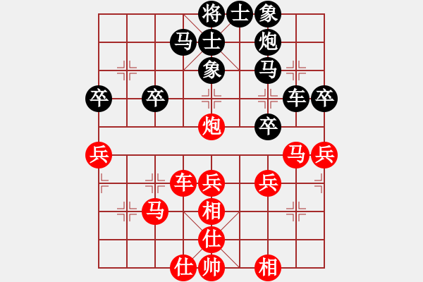 象棋棋譜圖片：帥淇(8段)-和-血洗大理國(6段) - 步數(shù)：40 