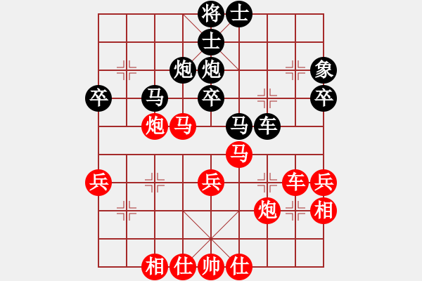 象棋棋譜圖片：2019.11.2.1評(píng)測(cè)先勝9-1晉升9-3 - 步數(shù)：40 