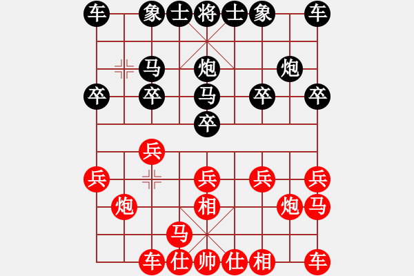 象棋棋譜圖片：飛相轉(zhuǎn)角馬對中炮8 - 步數(shù)：10 