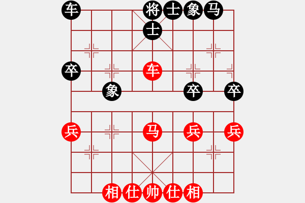 象棋棋谱图片：曾军 先和 王晟强 - 步数：40 