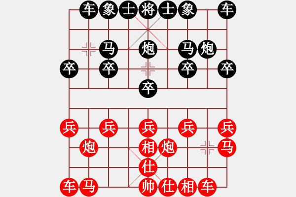 象棋棋譜圖片：超級黨曉陽(9星)-和-我中年男子(9星) - 步數(shù)：10 