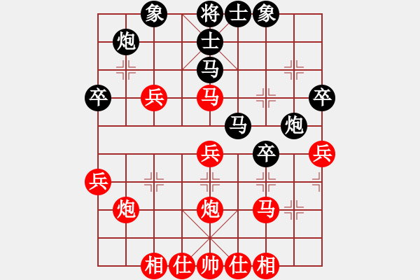 象棋棋譜圖片：快樂(lè)布衣先勝秦瓊賣(mài)馬 - 步數(shù)：40 