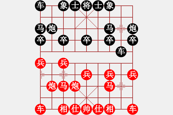 象棋棋譜圖片：快樂王子[951405841] -VS- 漁樵問答[1135204135] - 步數(shù)：10 