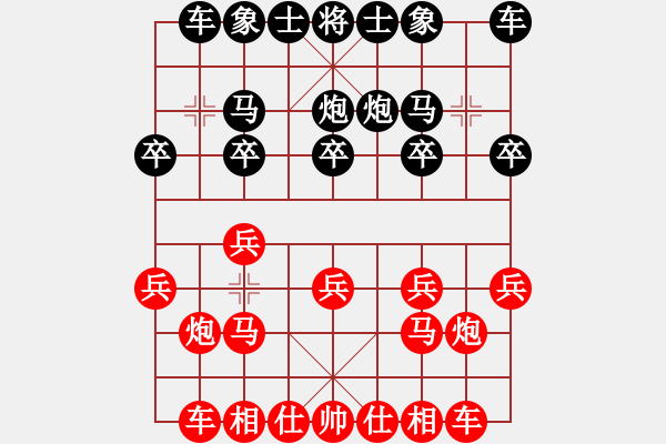 象棋棋譜圖片：因?yàn)樗訹1245437518] -VS- 酷哥[2595267816] - 步數(shù)：10 