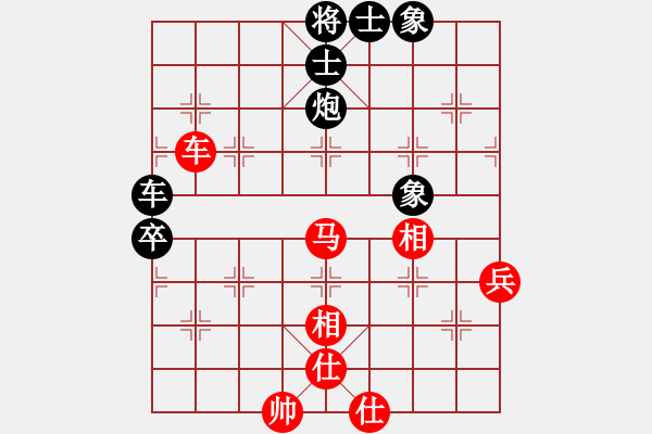 象棋棋譜圖片：飛相對(duì)過(guò)宮炮: ( 象棋旋風(fēng))先和對(duì)手第1局，軟件精彩對(duì)弈欣賞 - 步數(shù)：100 