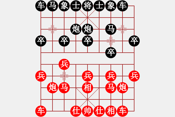 象棋棋譜圖片：好了好了(無(wú)極)-負(fù)-忘時(shí)的鐘(無(wú)極) - 步數(shù)：10 