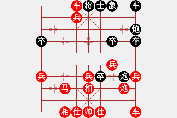 象棋棋譜圖片：負(fù)分太后 魚[紅] -VS- 神采飛揚(yáng)[黑]（3） - 步數(shù)：33 