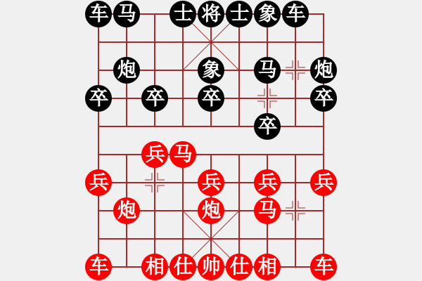 象棋棋譜圖片：斬龍袍(3段)-和-棋星小龍女(5段) - 步數(shù)：10 