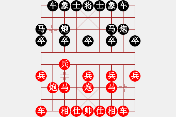 象棋棋譜圖片：筱藝[2861149990] -VS- 欣欣[3027114970] - 步數(shù)：10 