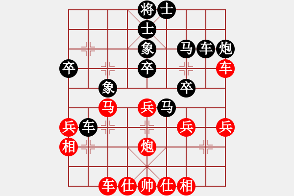 象棋棋譜圖片：patzer(5段)-負(fù)-無(wú)敵格林卡(1段) - 步數(shù)：40 