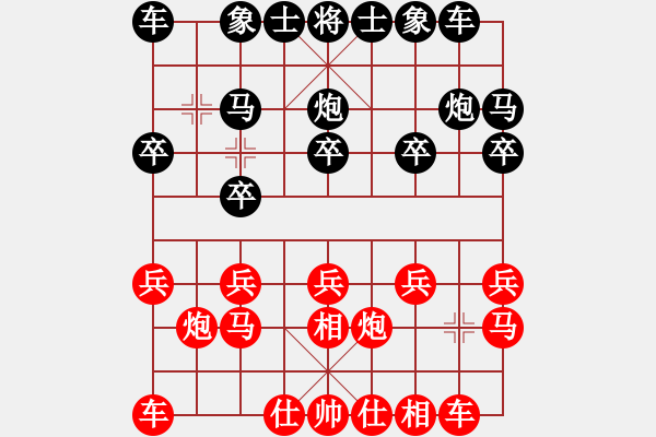 象棋棋谱图片：30号三十岁学棋VS10懂你(2011-5-6) - 步数：10 