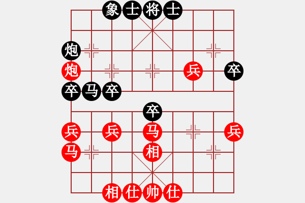 象棋棋譜圖片：象棋呂欽(3級(jí))-勝-zhougk(9級(jí)) - 步數(shù)：40 