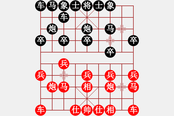 象棋棋譜圖片：鈴兒響叮當(dāng)(月將)-和-明燈再現(xiàn)(6段) - 步數(shù)：10 