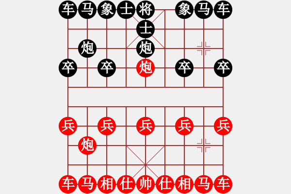 象棋棋譜圖片：布局棋形 1 - 步數(shù)：1 