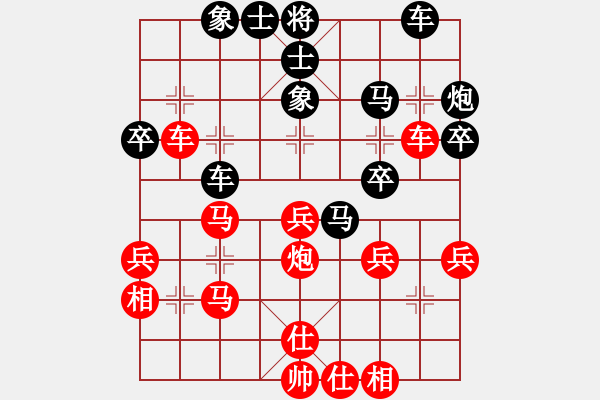 象棋棋譜圖片：雄牯佬［業(yè)3-3］先勝張繼銀［業(yè)7－1］ - 步數(shù)：40 