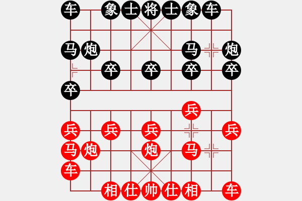 象棋棋谱图片：蔡佑广 先和 张学潮 - 步数：10 