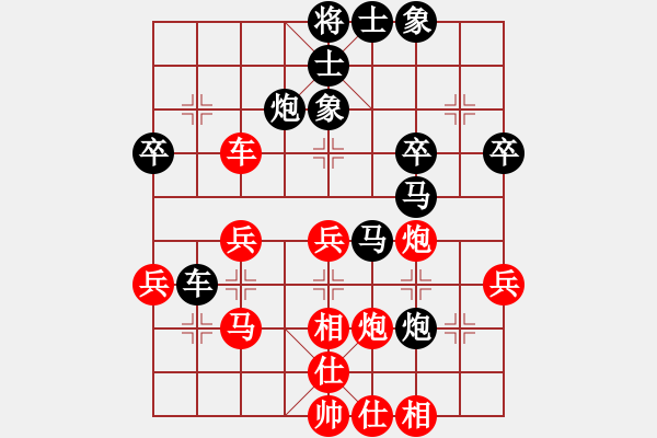 象棋棋譜圖片：觀弈居士(9舵)-負(fù)-尋常人家(8舵) - 步數(shù)：40 