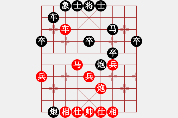 象棋棋譜圖片：2015年夏邑縣迎國(guó)慶象棋公開賽第四輪 河南姚洪新 先勝 徐州王世祥 - 步數(shù)：40 