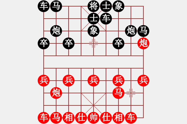 象棋棋譜圖片：力劈華山(3段)-和-mitc(9段) - 步數(shù)：10 