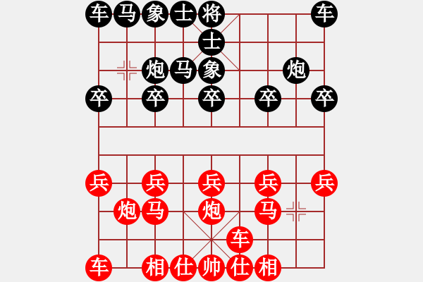 象棋棋譜圖片：橫才俊儒[292832991] -VS- 知足常[514541978] - 步數(shù)：10 