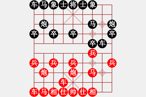 象棋棋譜圖片：星海云天(1段)-負-黑龍?zhí)吨?4段) - 步數(shù)：10 