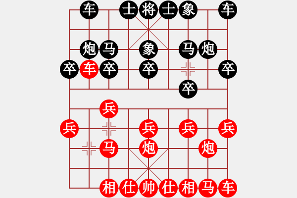 象棋棋谱图片：鑫福网吧(6段)-胜-gaogc(3段) - 步数：10 