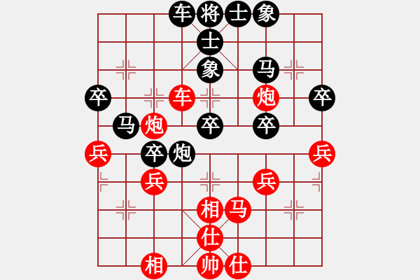 象棋棋譜圖片：150320 A組 第六輪 第三臺 沈毅豪 (森) 勝 陳 進(jìn) (玻) - 步數(shù)：40 