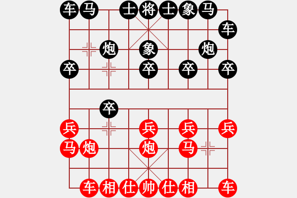 象棋棋谱图片：红蓝之恋(日帅)-胜-天剑无名(8段) - 步数：10 