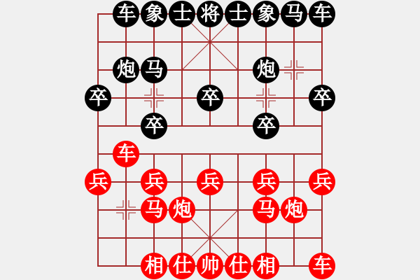 象棋棋譜圖片：起馬轉(zhuǎn)仕角炮對進７卒 - 步數(shù)：10 