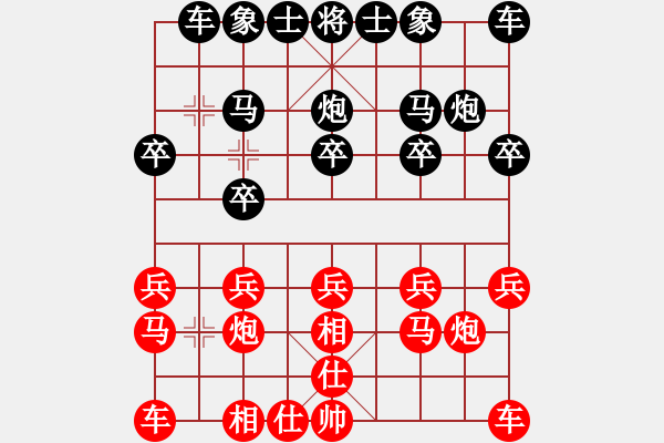 象棋棋譜圖片：【連續(xù)棄子】二級棋士 負 劉永富 - 步數(shù)：10 