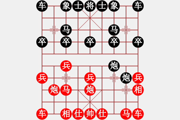 象棋棋譜圖片：《學習大師后手》屏風馬右炮跨河打兵破中炮兩頭蛇 - 步數(shù)：10 