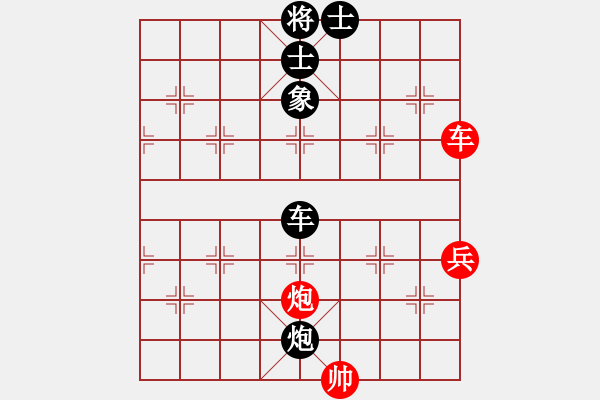 象棋棋譜圖片：楚漢大帝(6段)-和-弈網直前(4段) 五八炮互進三兵對屏風馬 紅平炮壓馬 - 步數(shù)：100 