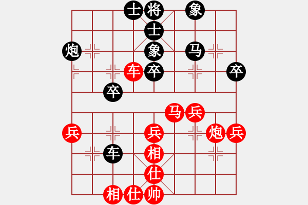 象棋棋譜圖片：野 戰(zhàn)(軍) 勝 分紅比例符合技術(shù)開 - 步數(shù)：40 