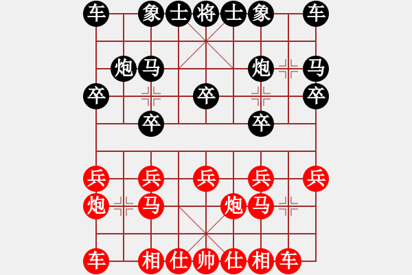 象棋棋谱图片：周铺(9星)-和-dividluo(9星) - 步数：10 