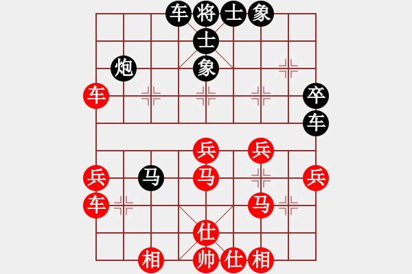 象棋棋譜圖片：hnluoyang(6段)-和-飛刀浪子(8段) - 步數(shù)：40 