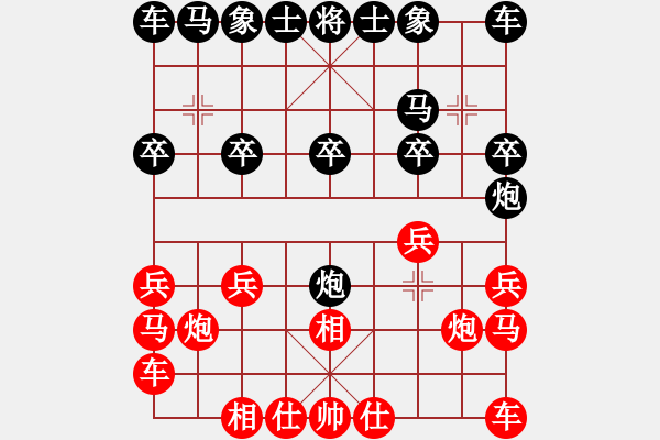 象棋棋譜圖片：怎么對付冷門布局雙飛燕（實戰(zhàn)探索中） - 步數(shù)：10 