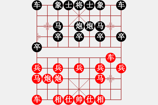 象棋棋譜圖片：★棋壇尊者★[407612993] -VS- 桃李滿園[1183095427] - 步數(shù)：10 