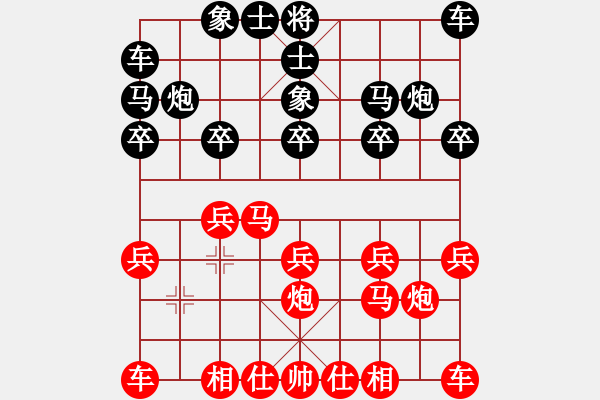 象棋棋譜圖片：路邊看下棋[272616098] -VS- 關(guān)關(guān)雎鳩[1657859523] - 步數(shù)：10 