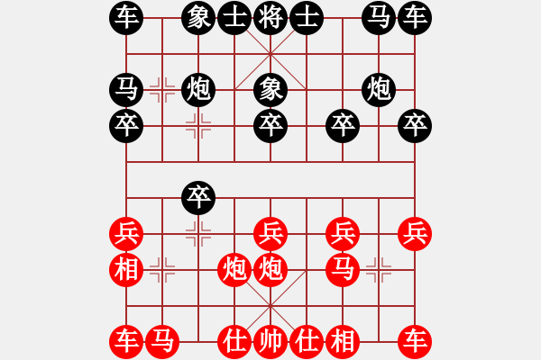 象棋棋譜圖片：第4輪 張翰鐳（先負）連澤特 - 步數(shù)：10 