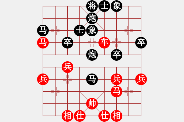 象棋棋譜圖片：世外高人[-] -VS- 分?jǐn)?shù)高了沒人跟我玩[276133282] - 步數(shù)：40 