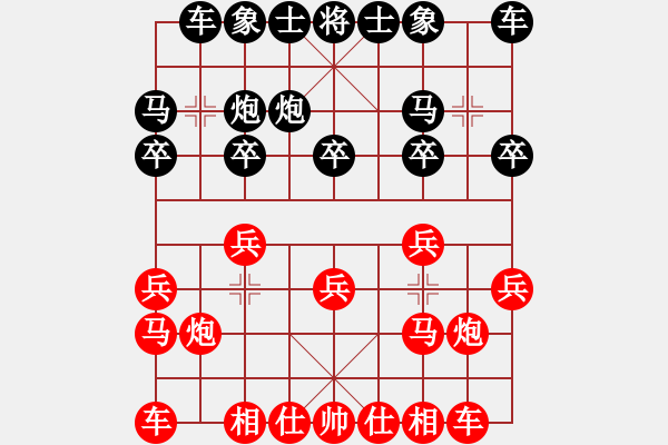 象棋棋譜圖片：哈哈[2449505605] -VS- 再累 再苦 我一笑而[319892340] - 步數(shù)：10 